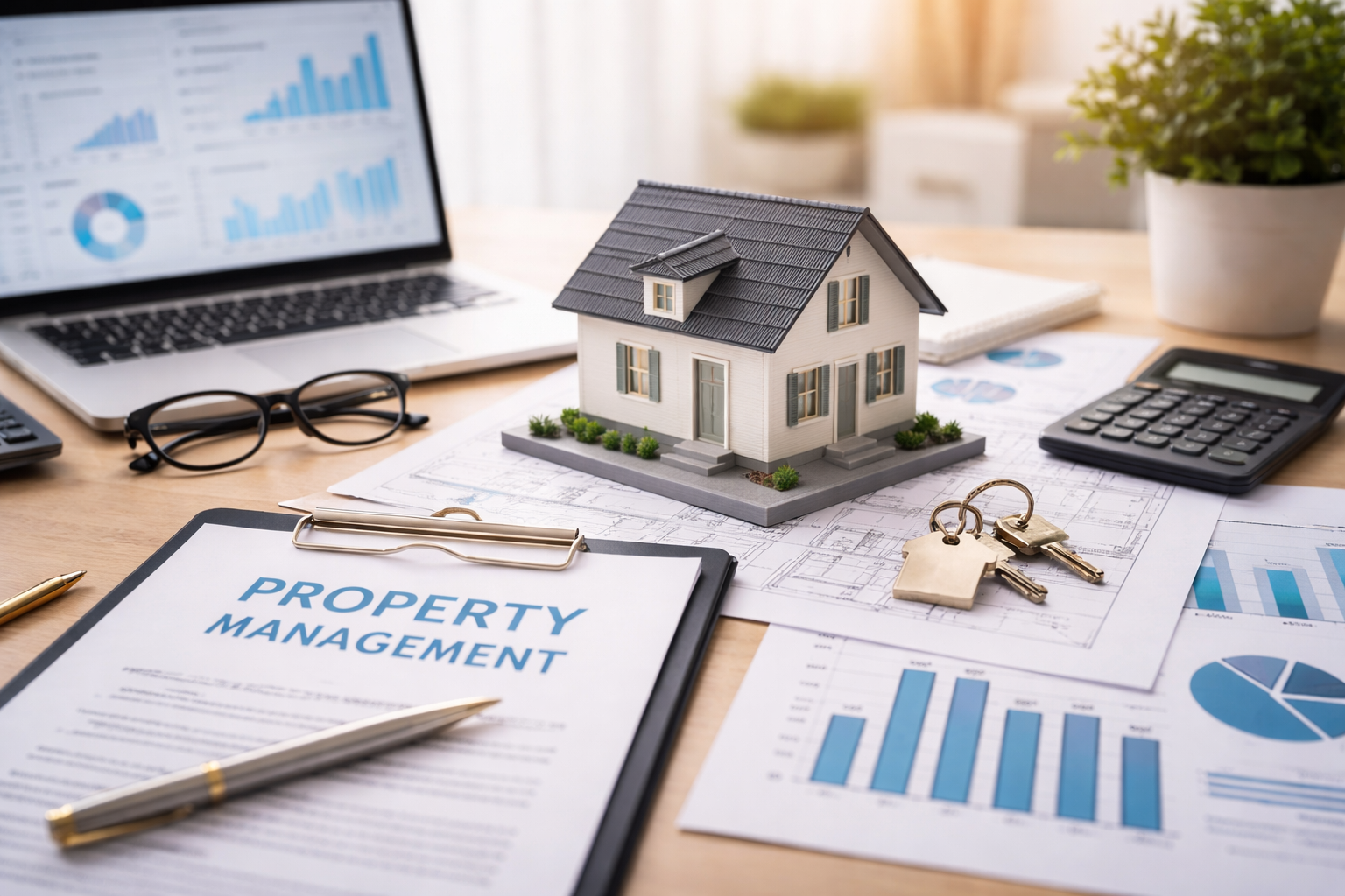 Bild symbolisiert eine Hausverwaltung