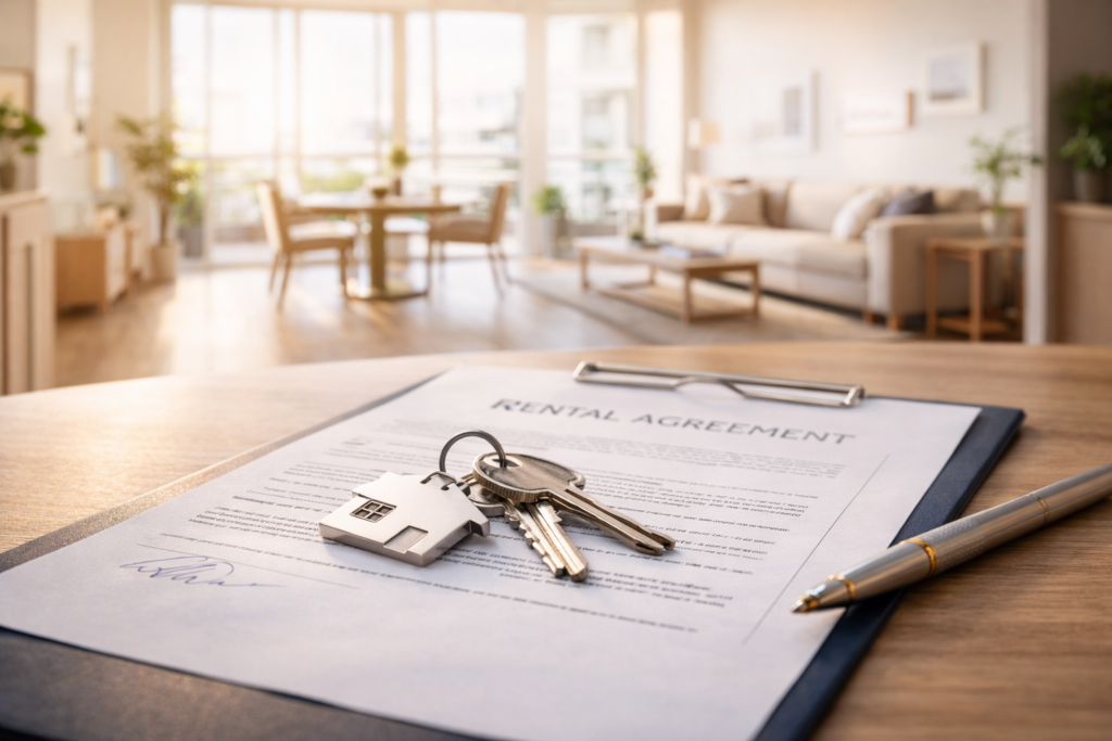 Bild symbolisiert die Vermietung einer Wohnung - ARMO-IMMO